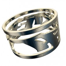 TRIXTER Signature Series 14K White Gold Custom Ring Size 10