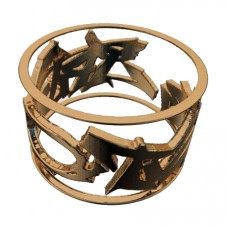 TRIXTER Signature Series Polished Brass Ring Size 10