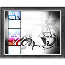 TRIXTER Framed Digital Print "Panels" 24" X 36"